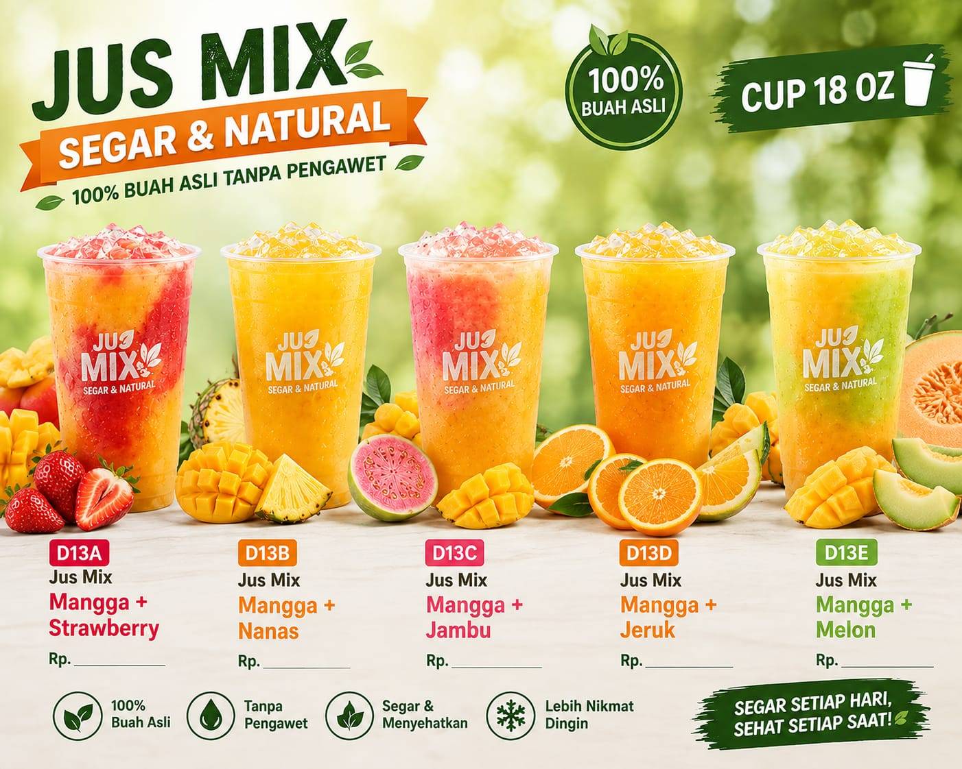 Jus Mix Mangga - Melon